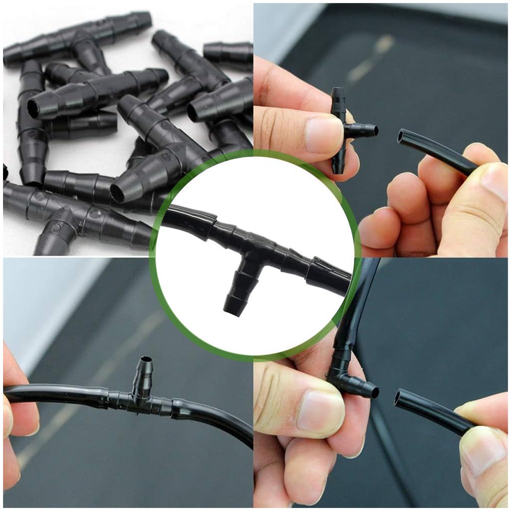 HASTHIP 200-Piece 1/4'' Drip Irrigation Connectors Kit, Easy Installation, Highly Durable & Flexible for Home Gardens, Lawns, Greenhouses, Versatile, Non-Toxic & Leak-Proof Watering Solution HASTHIP 200-Piece 1/4'' Drip Irrigation Connectors Kit, Easy Installation, Highly Durable & Flexible for Home Gardens, Lawns, Greenhouses, Versatile, Non-Toxic & Leak-Proof Watering Solution